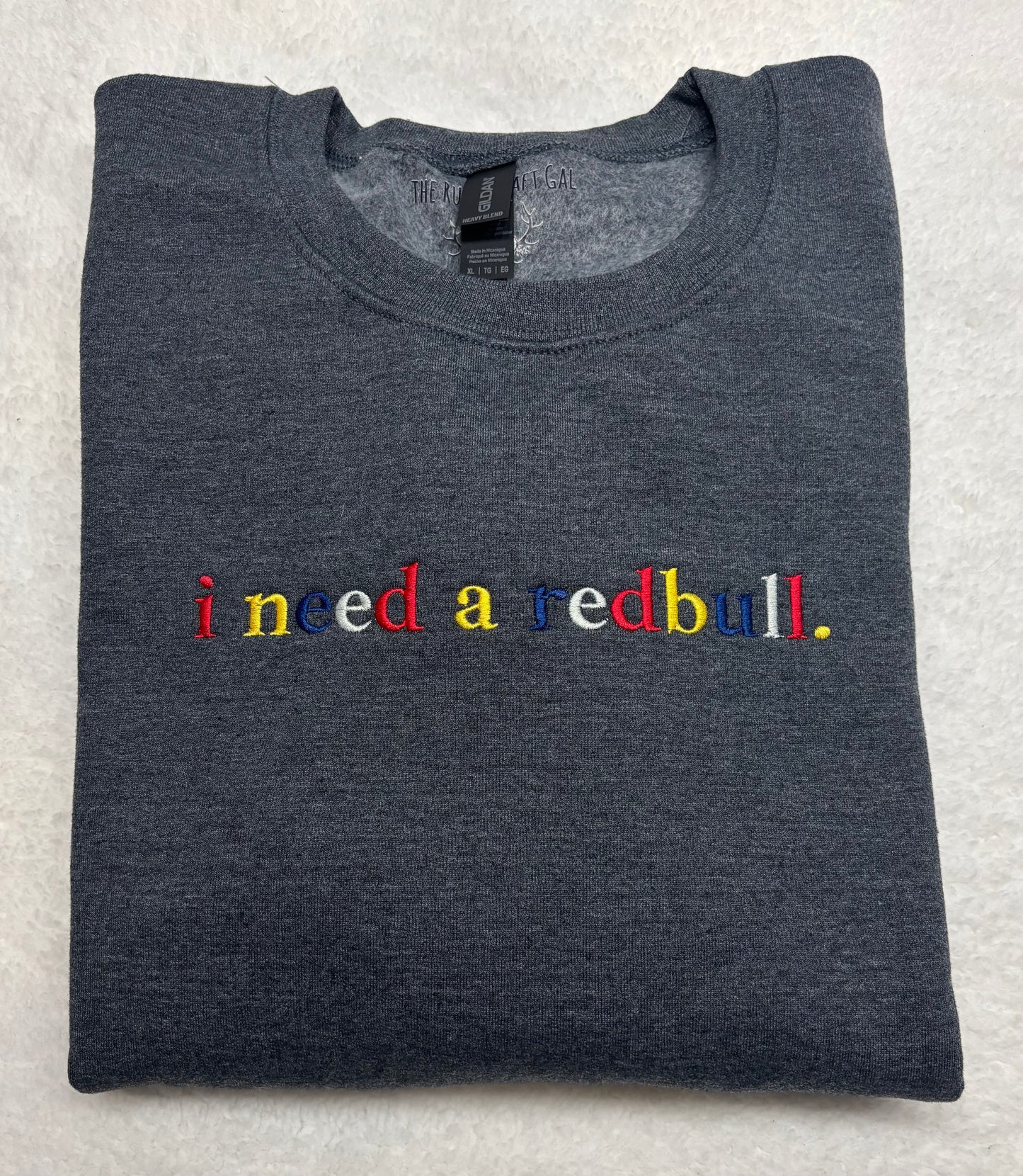 I need a redbull Crewneck