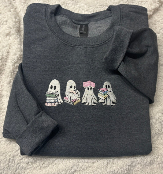 Ghosts Reading Crewneck