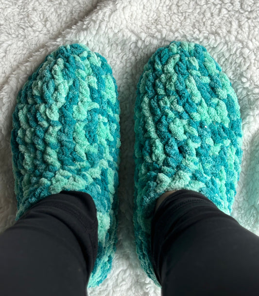 Blue Super Soft Slippers -M