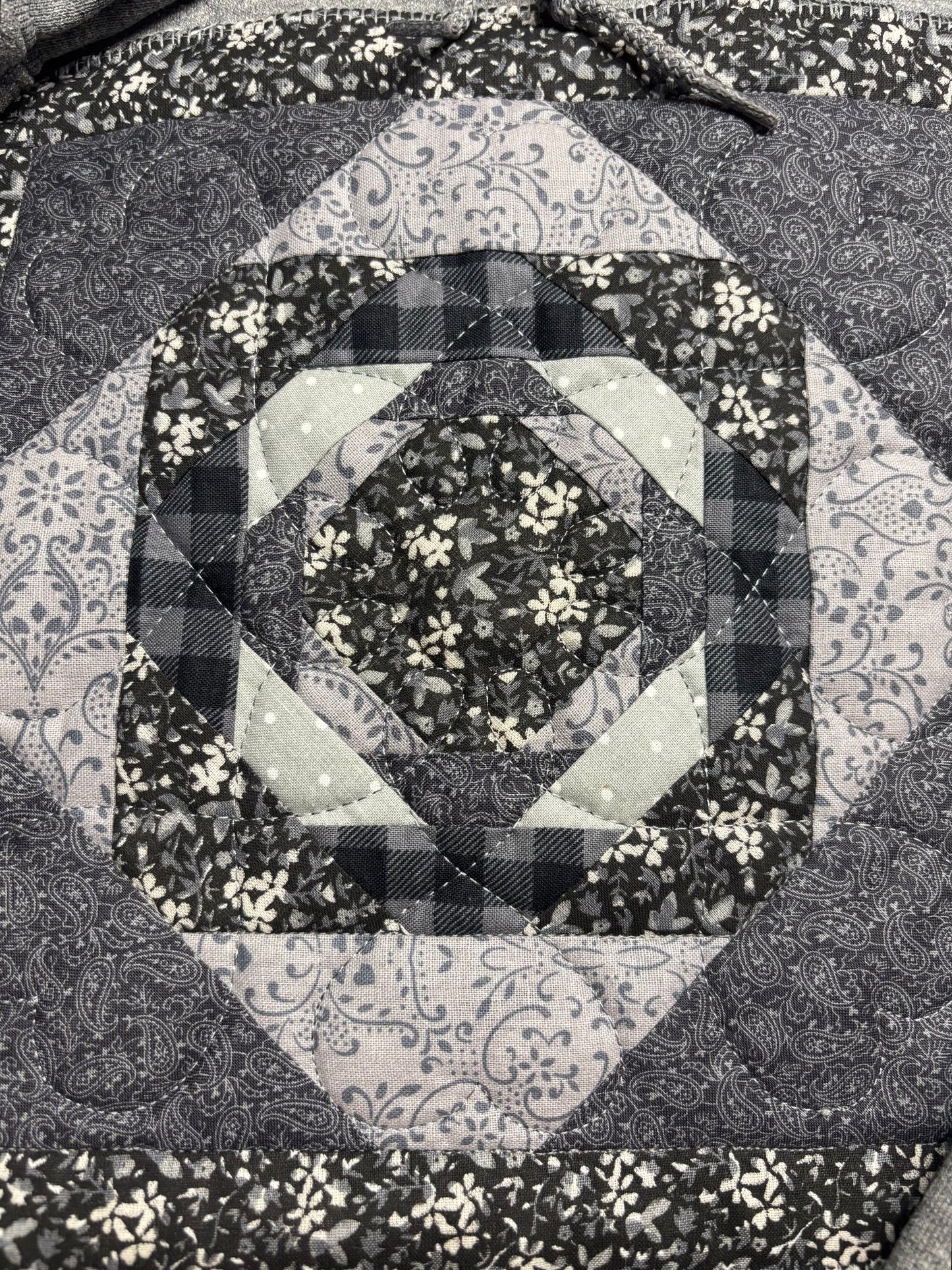 Quilt Panel Hoodie/Crewneck
