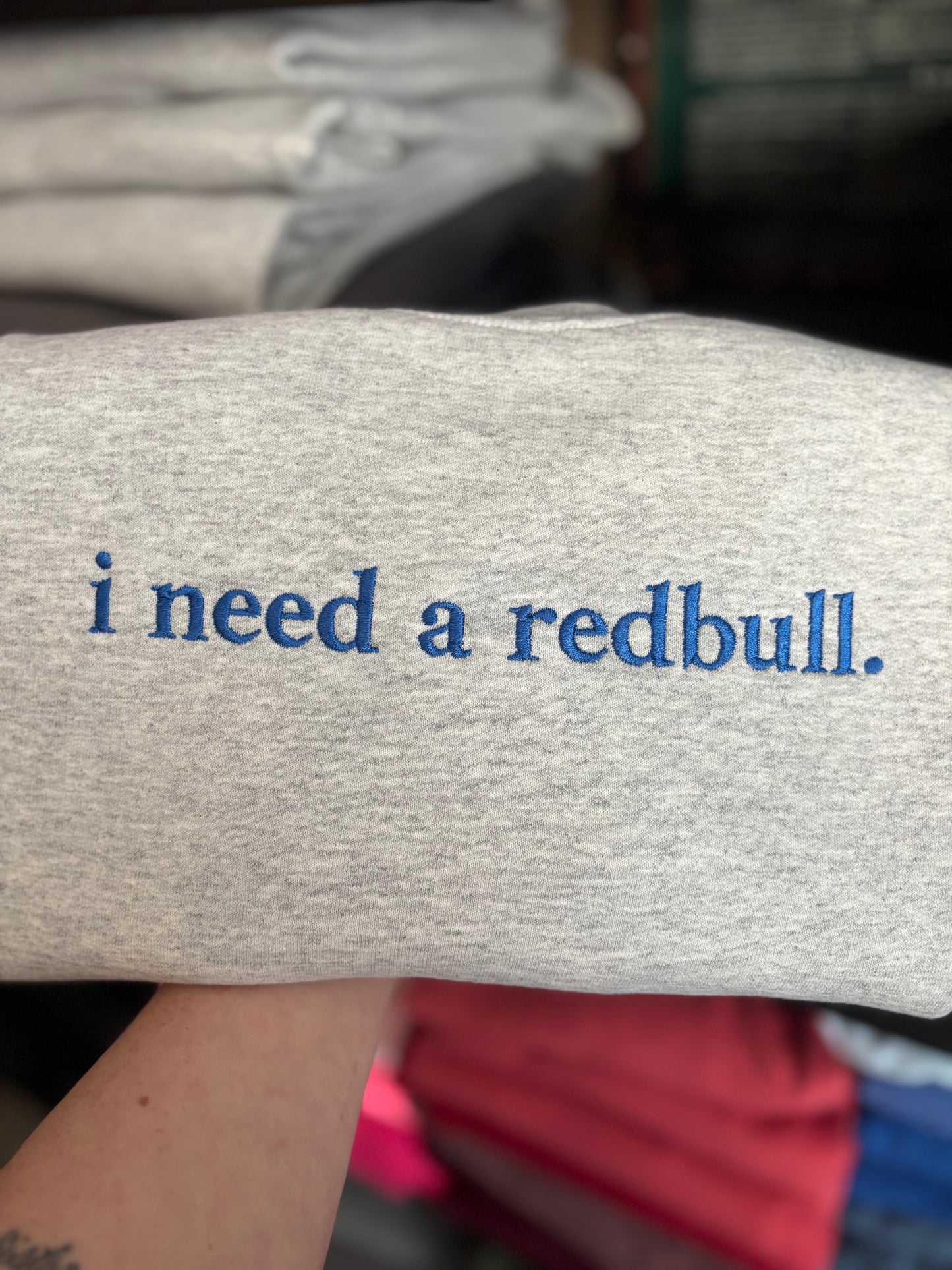 I Need A Redbull Crewneck