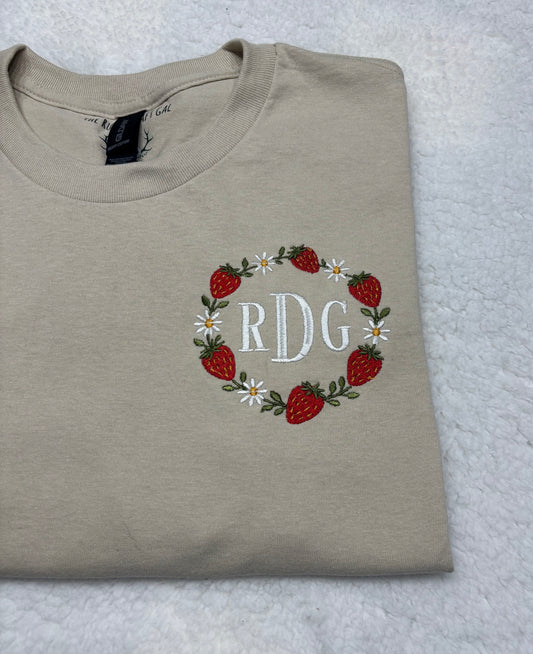 Strawberry Monogram T-Shirt