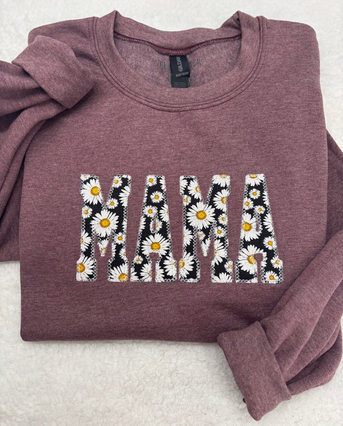 MAMA Daisy Appliqué Crewneck