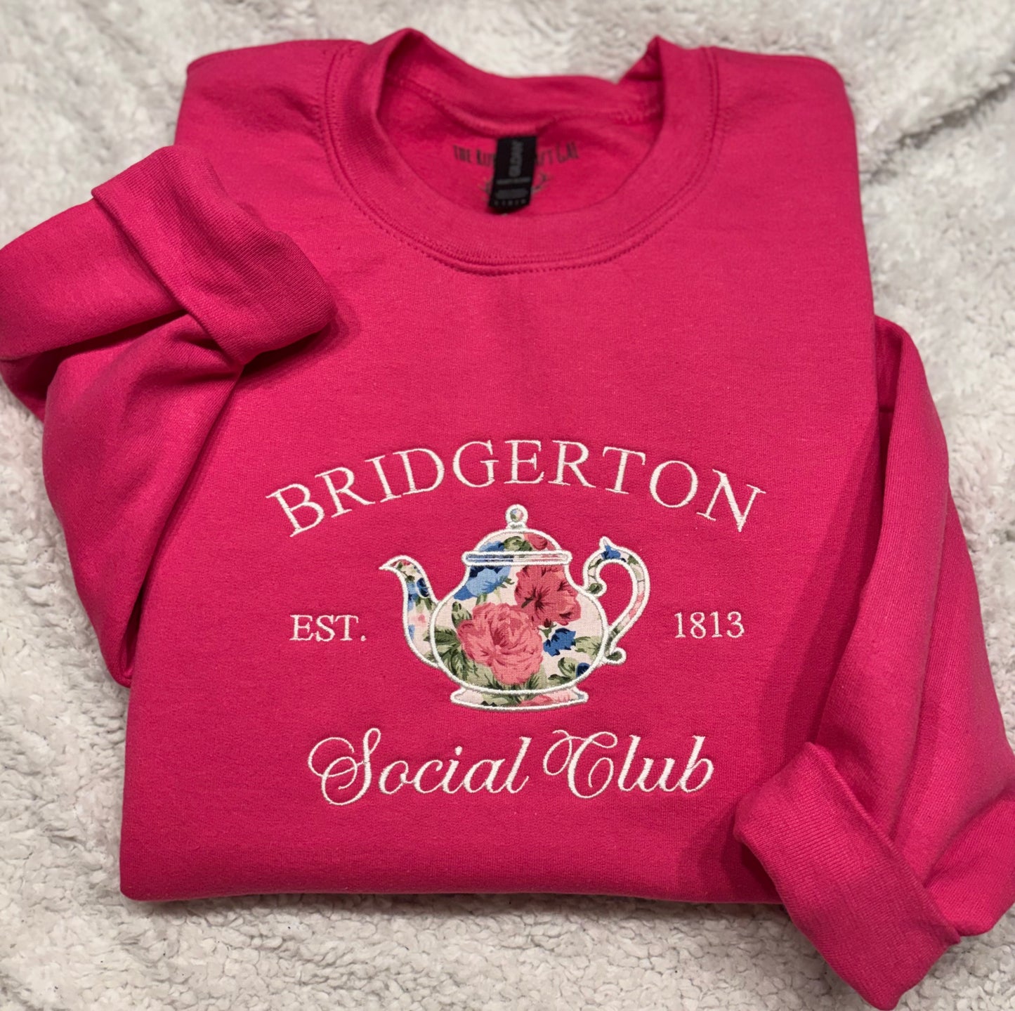 Bridgerton Social Club Appliqué Crewneck