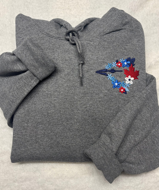 Floral Jay Hoodie
