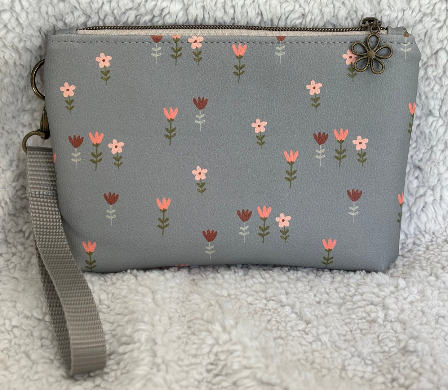 Floral Wristlet Crossbody Bag