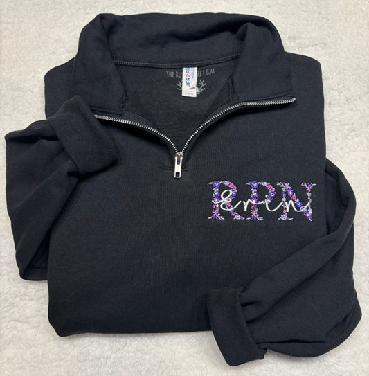 Floral RPN Quarter Zip