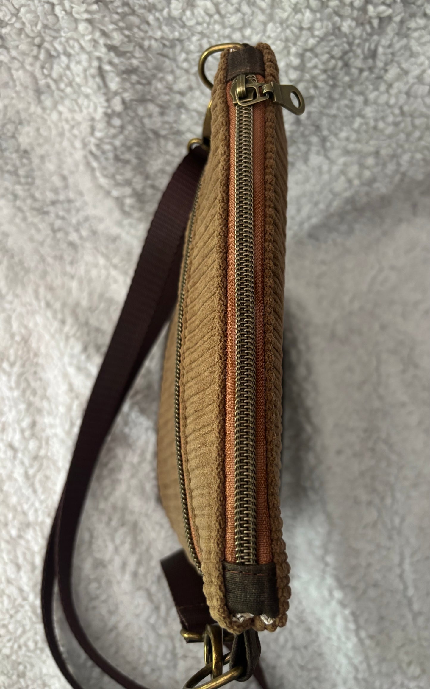 Brown Corduroy Purse