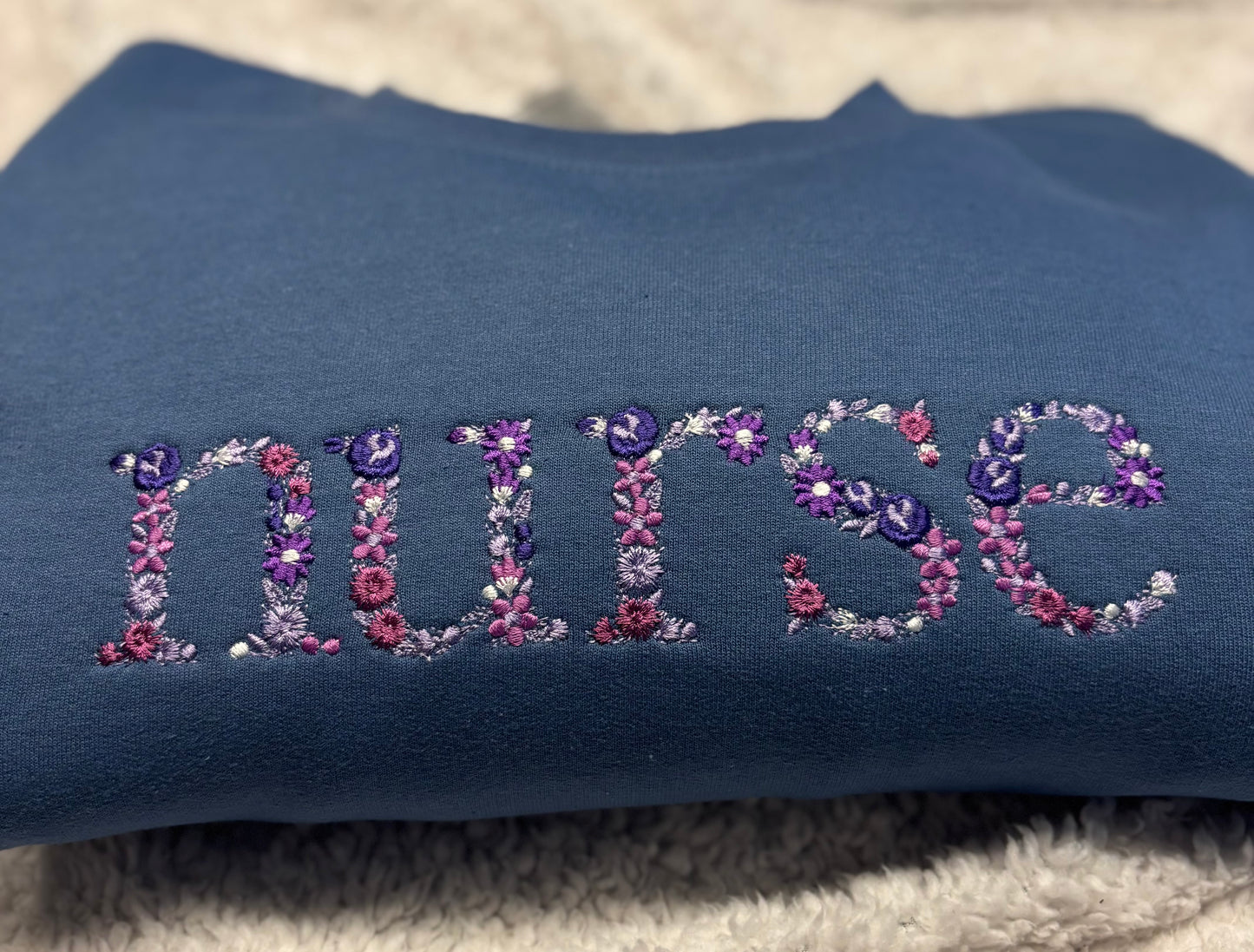 Floral Nurse Crewneck