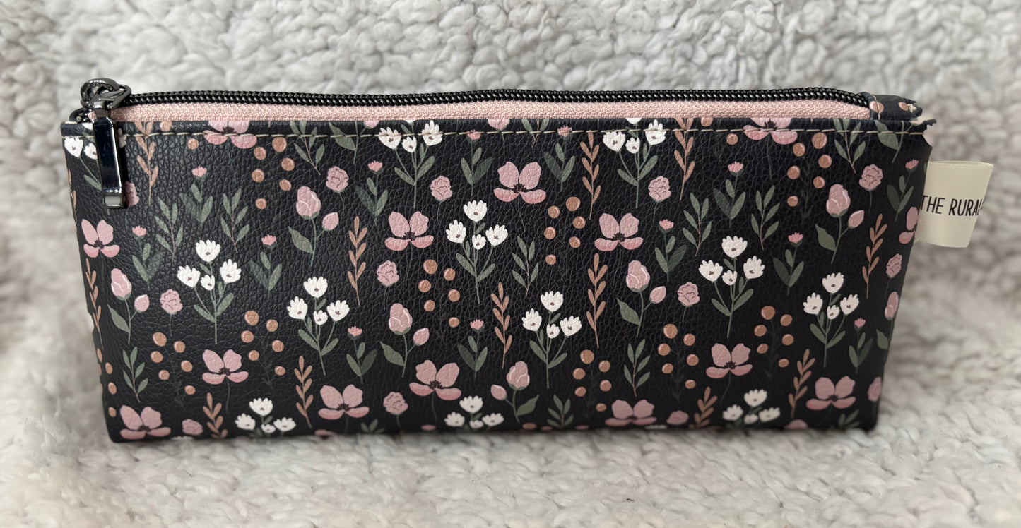 Floral Cosmetic Bag