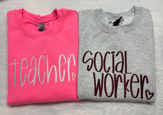 TEACHER Crewneck