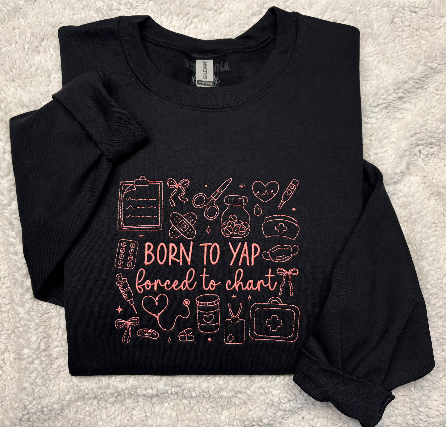 Born To Yap, Forced To Chart Crewneck
