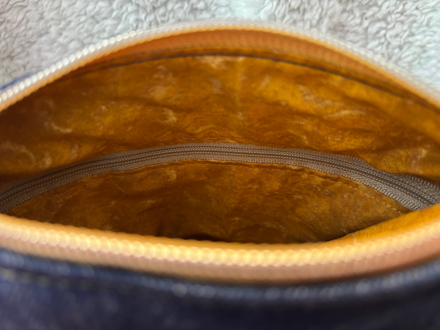 Embroidered Denim Floral Purse