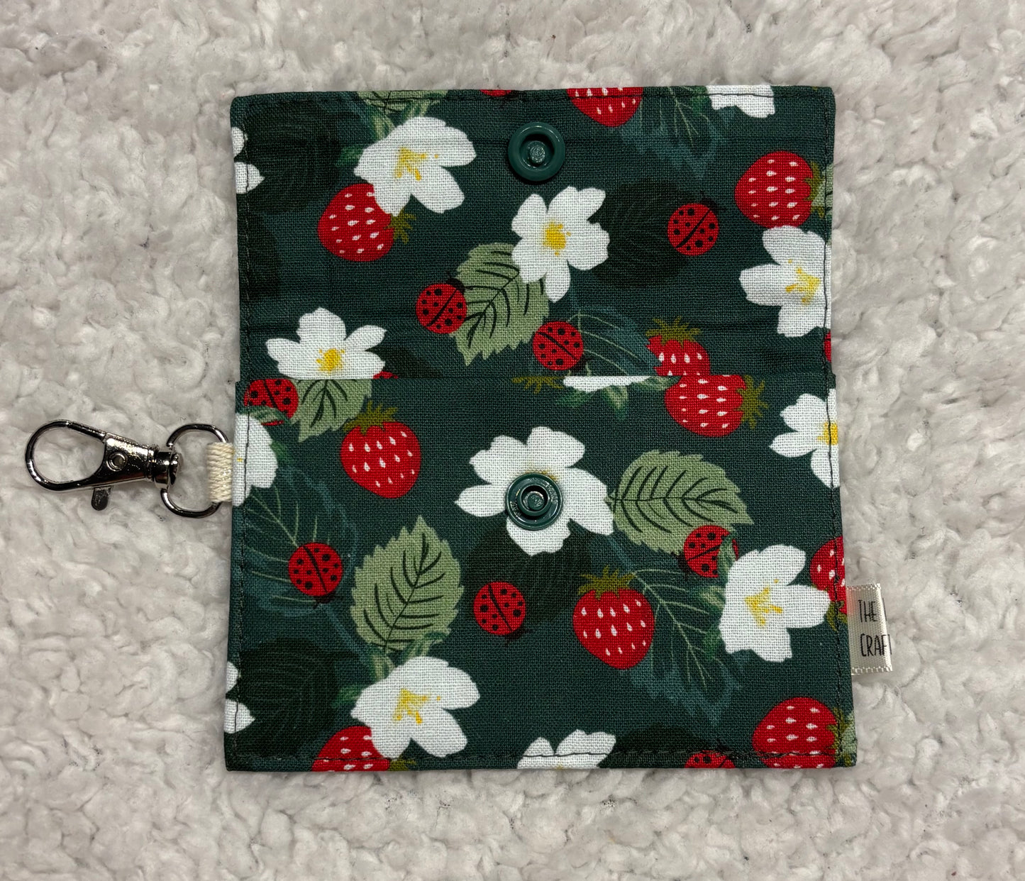 Strawberry Floral Card Pouch
