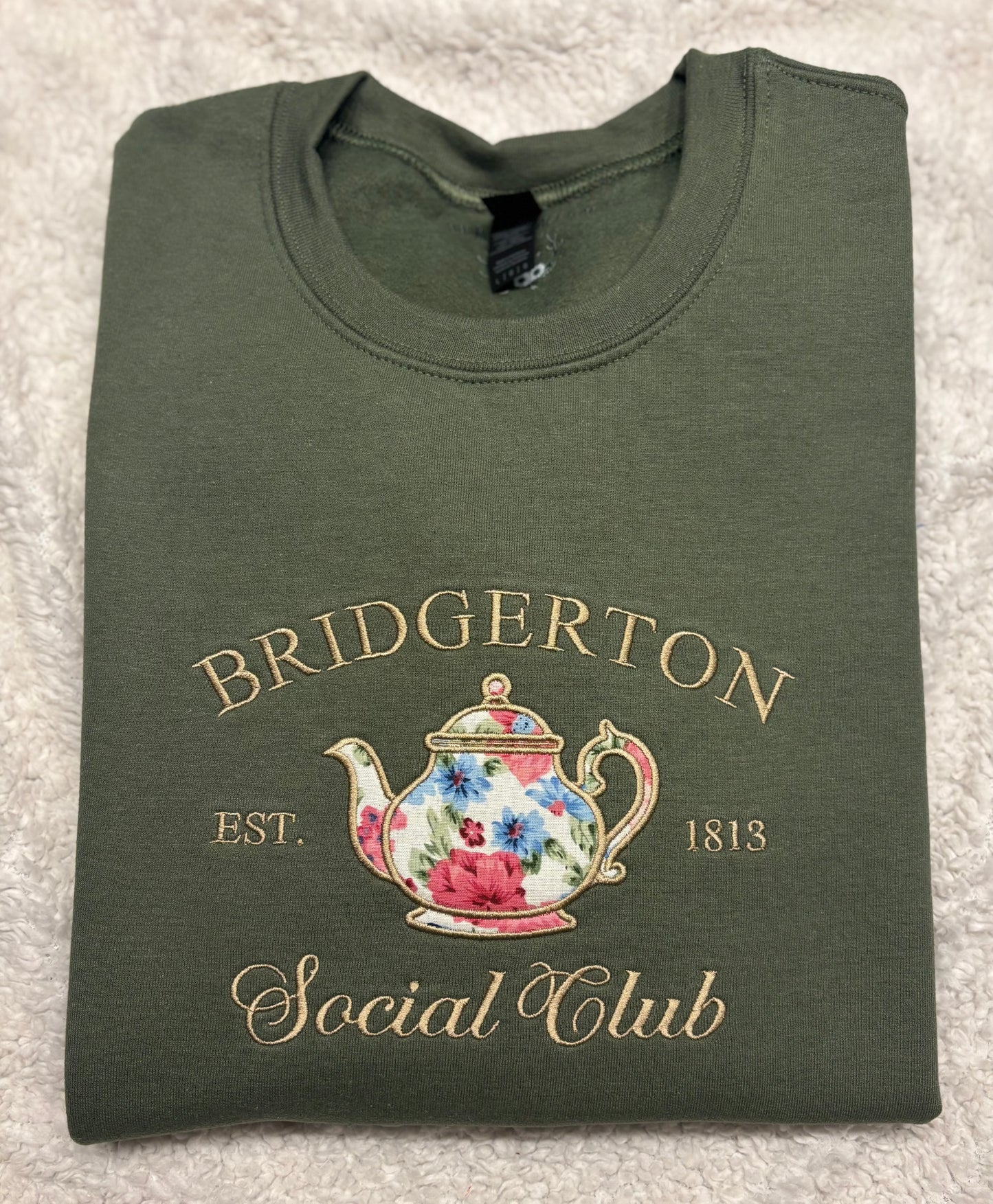 Bridgerton Social Club Appliqué Crewneck