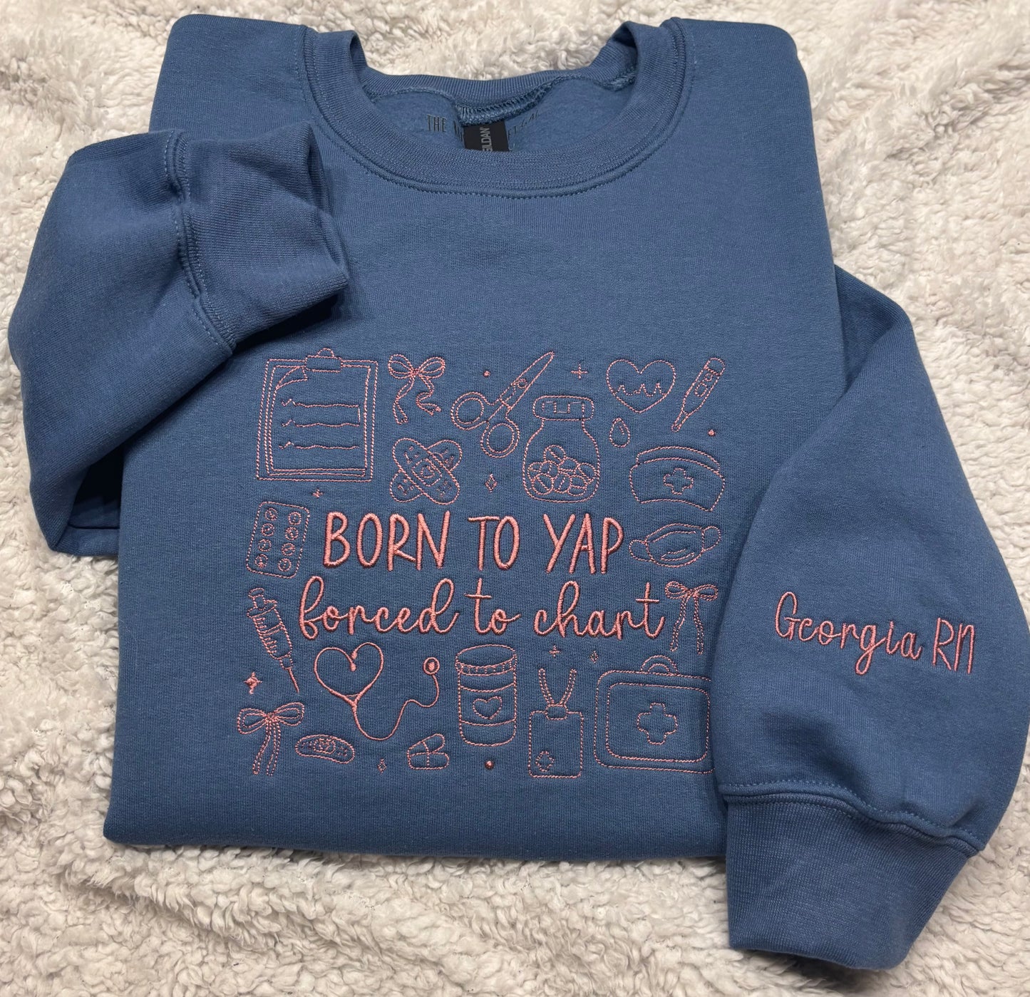 Born To Yap, Forced To Chart Crewneck