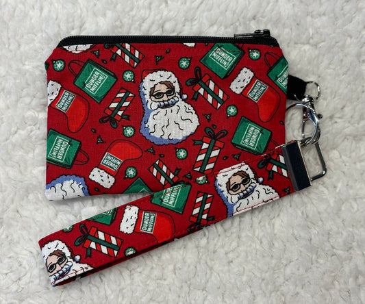 Phyllis Santa Coin Pouch & Lanyard Set