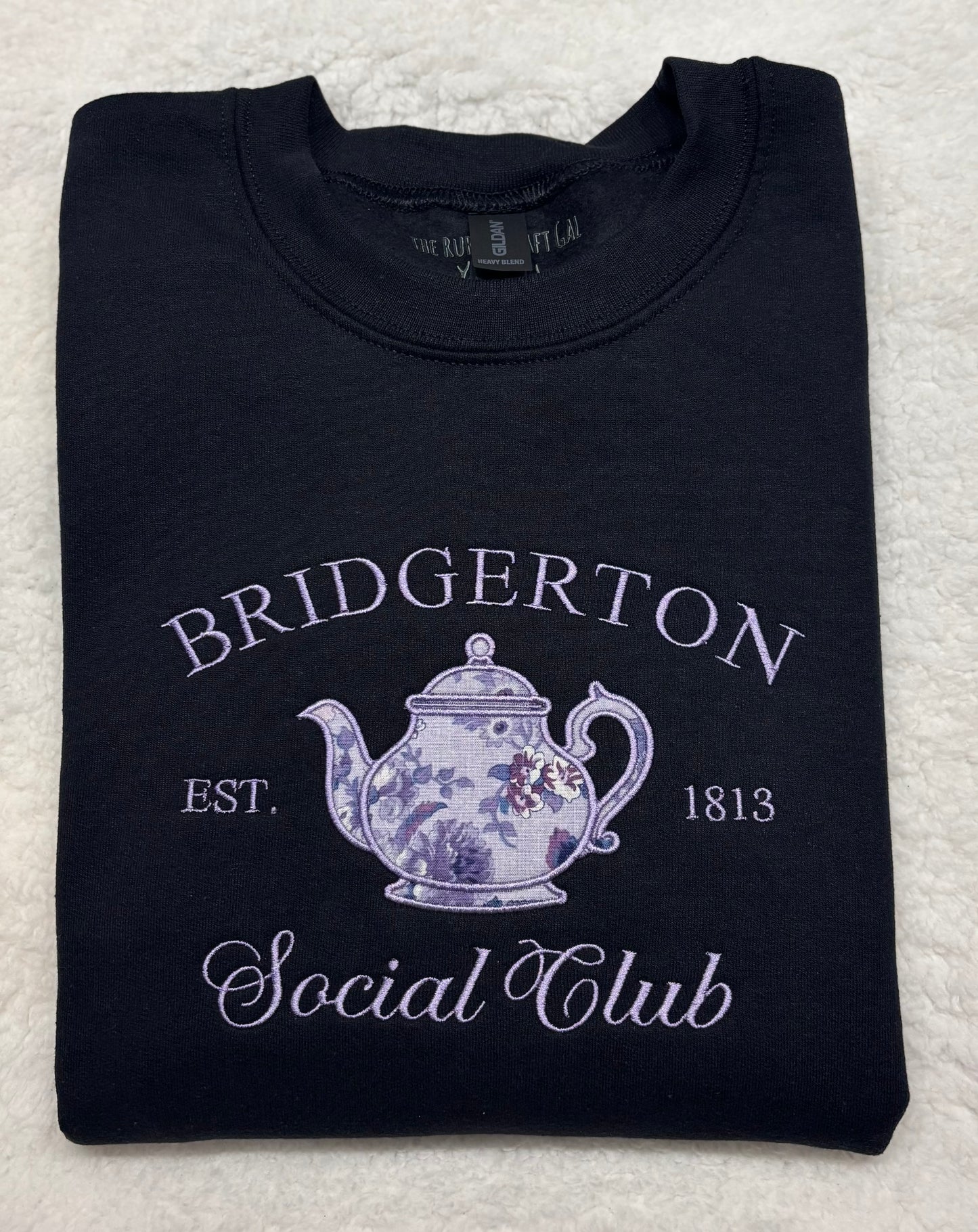 Bridgerton Social Club Appliqué Crewneck