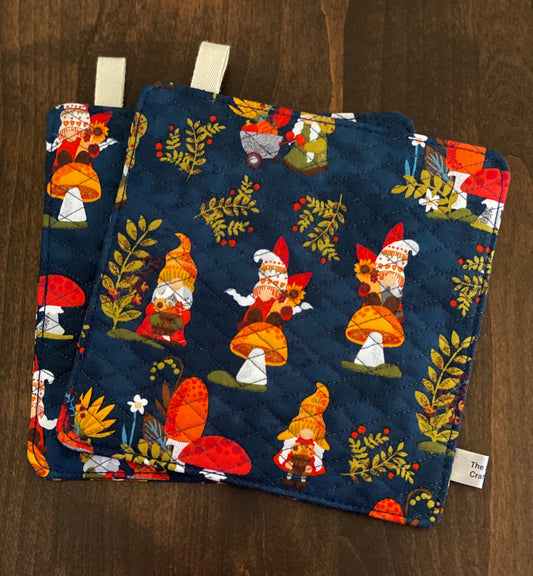 Fall Gnome Pot Holder Set