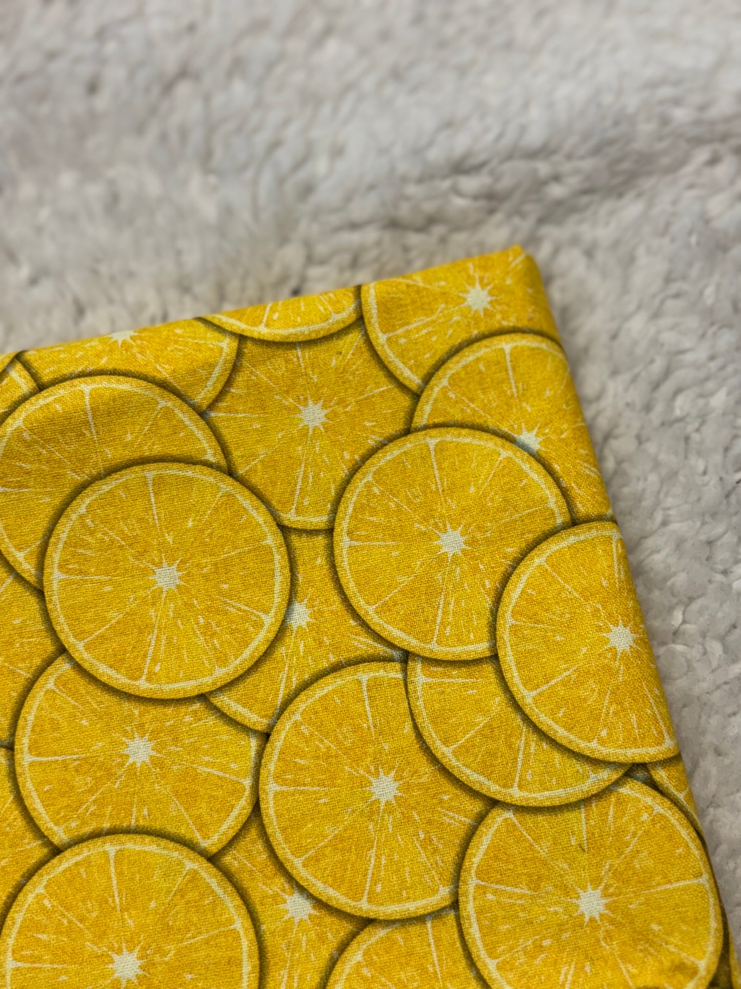 Lemon Scrunchie Key Wristlet