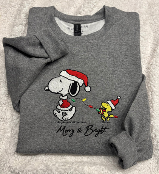 Snoopy Merry & Bright Crewneck