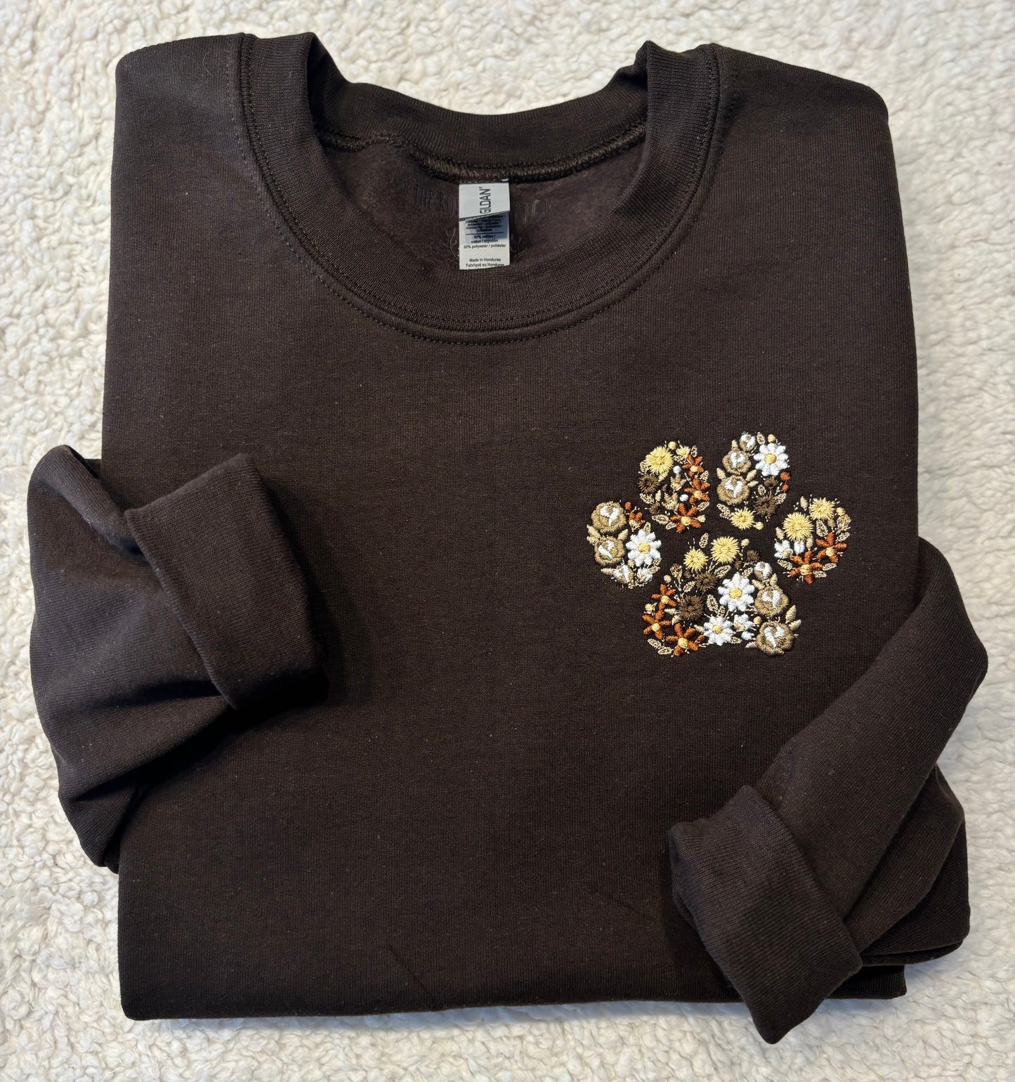 Floral Paw Crewneck