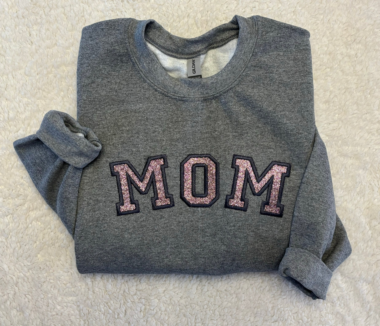 Mom Glitter Crewneck