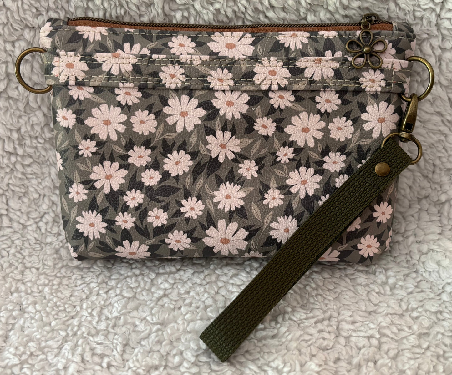 Floral Wristlet Crossbody Bag