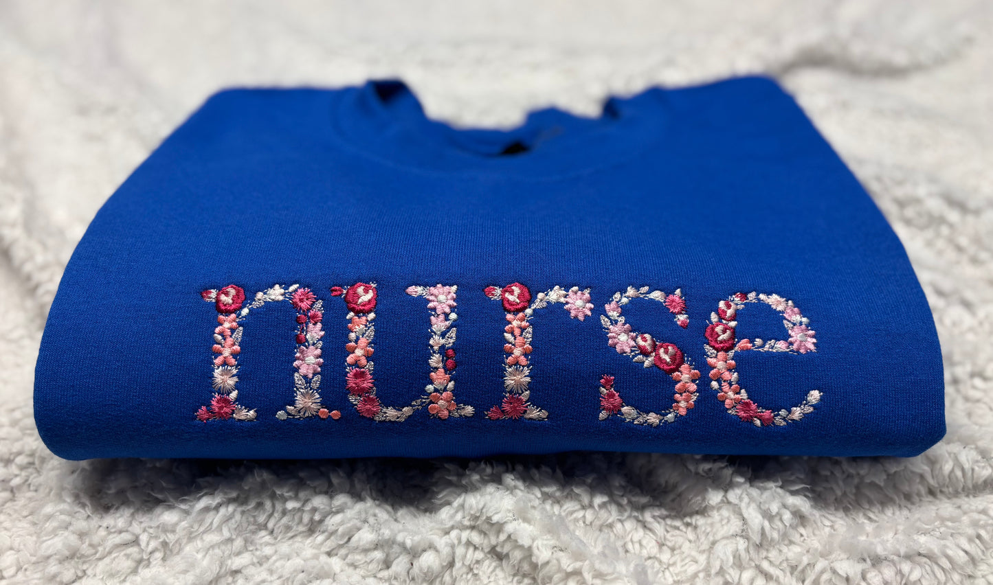 Floral Nurse Crewneck