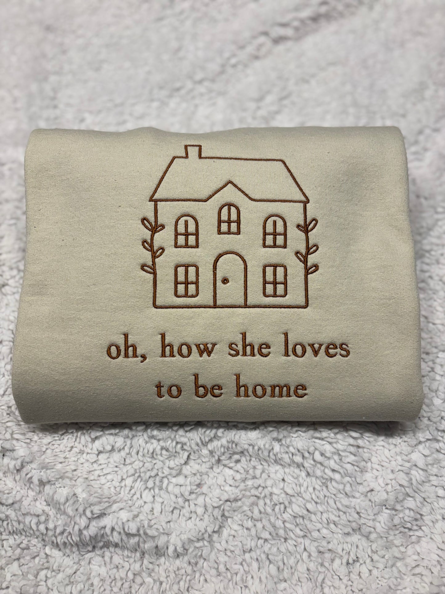 Oh, How She Loves To Be Home Crewneck