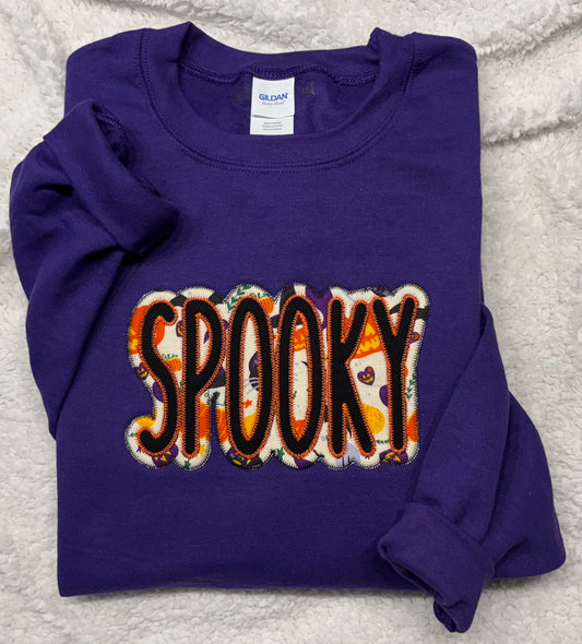 Spooky Applique Crewneck