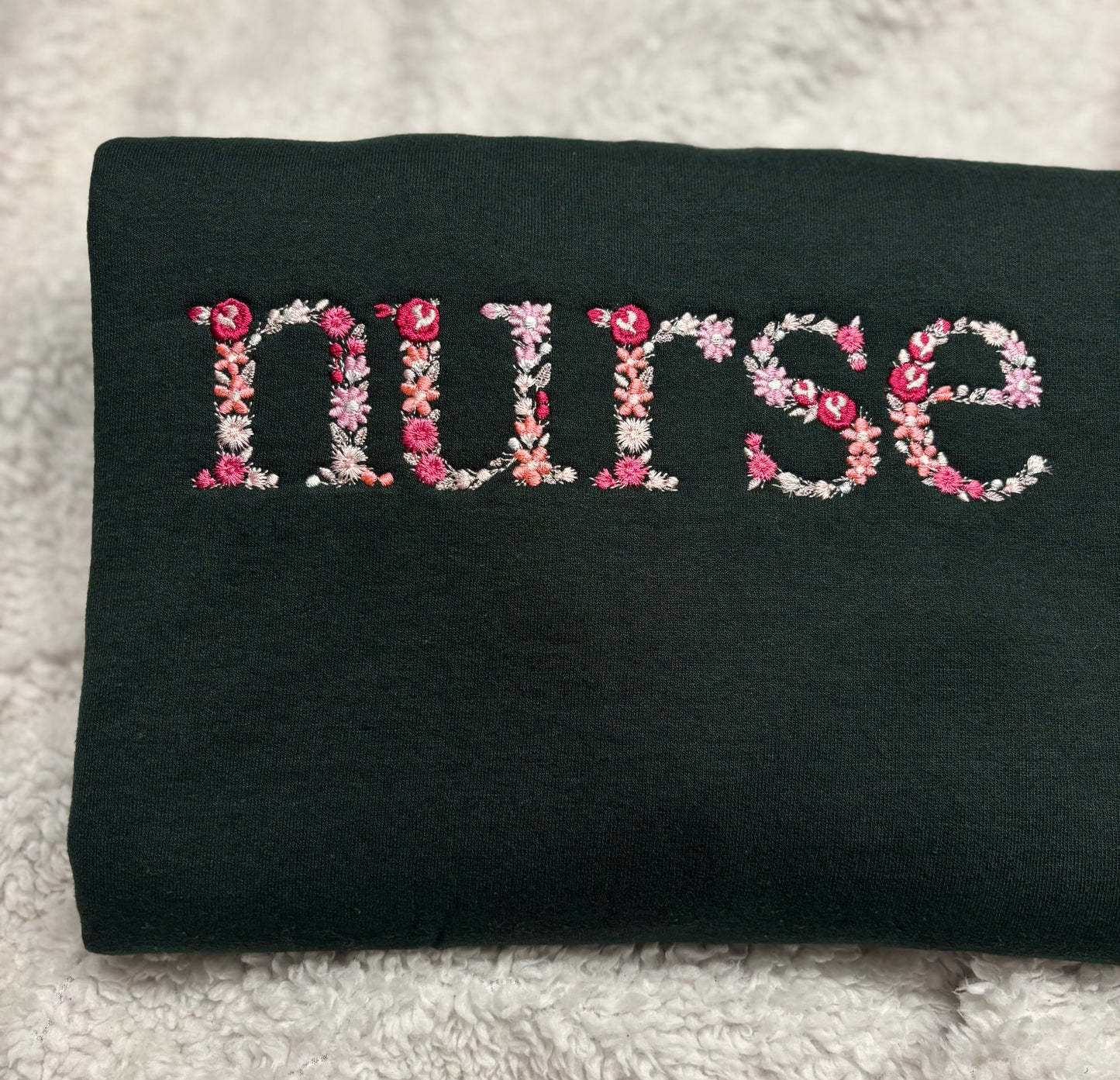 Floral Nurse Crewneck
