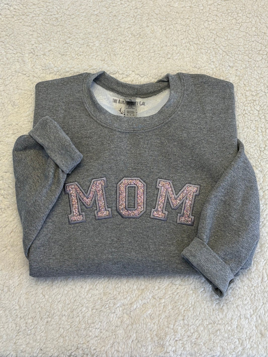 Mom Glitter Crewneck