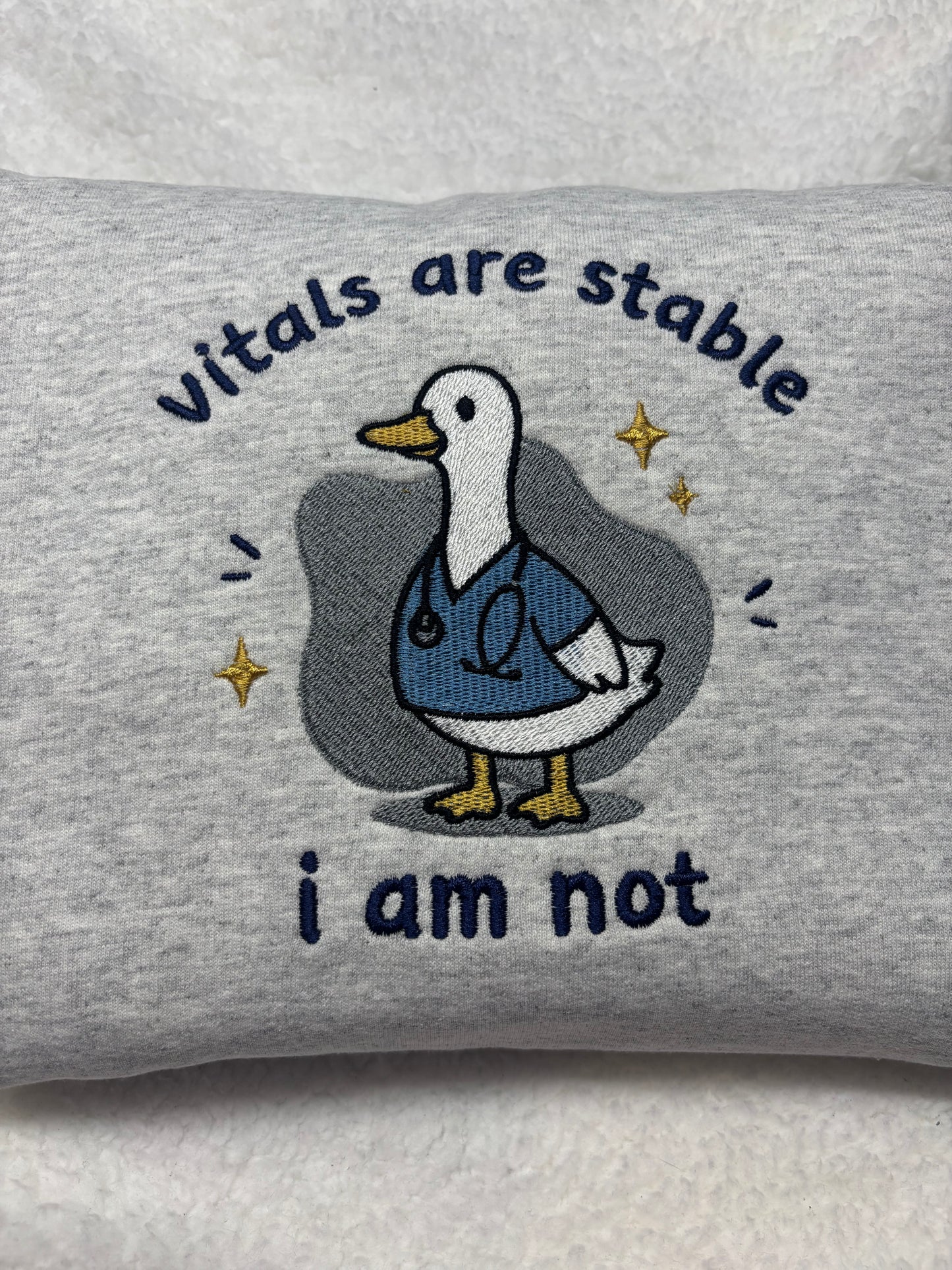 Vitals Are Stable, I Am Not Crewneck