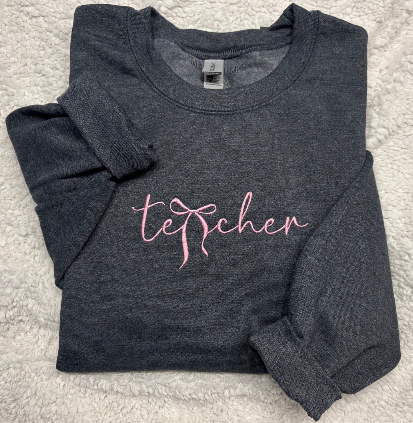 Teacher Bow Crewneck