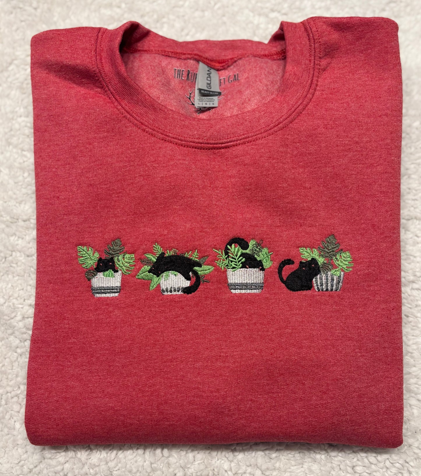 Black Cats & Monsteras Crewneck