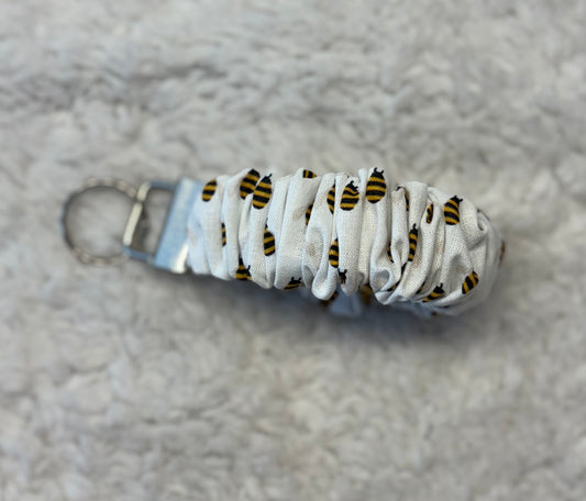 Bee Scrunchie Key Wristlet