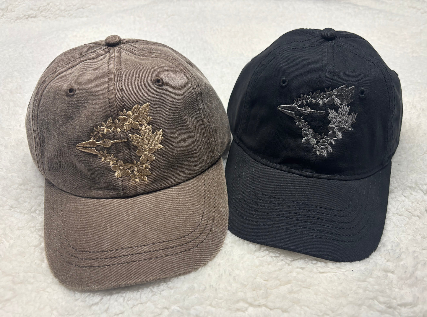 Floral Jay Pigment-Dyed Hat