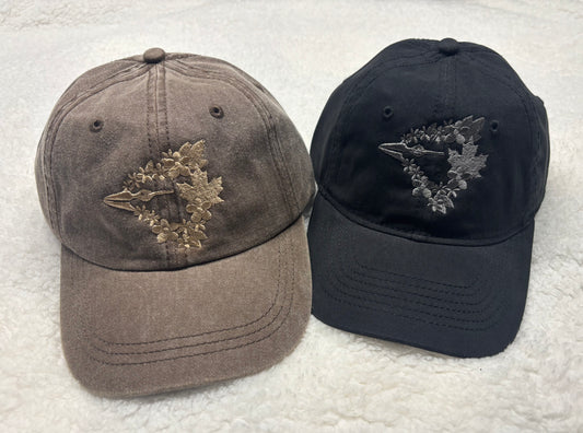 Floral Jay Pigment-Dyed Hat