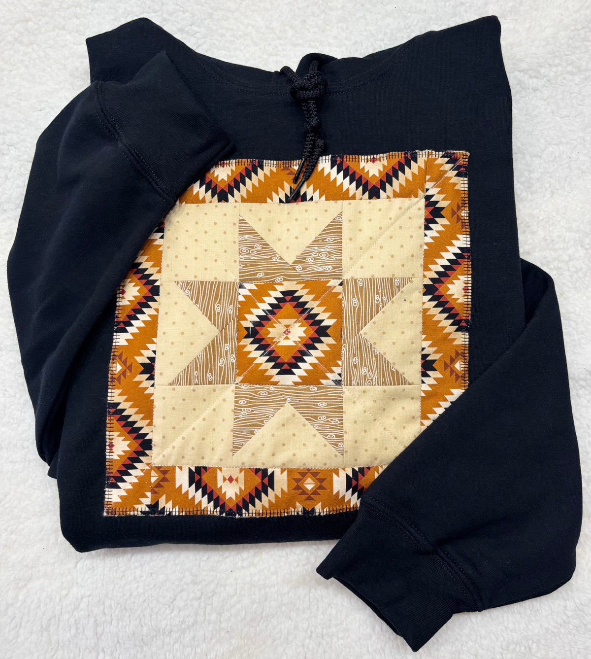 Quilted Panel Hoodie