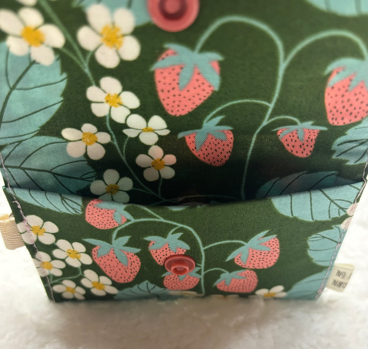 Strawberry Floral Card Pouch