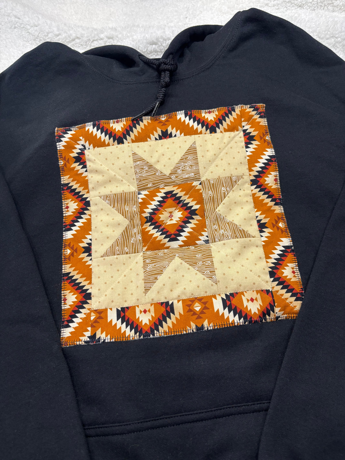 Quilted Panel Hoodie