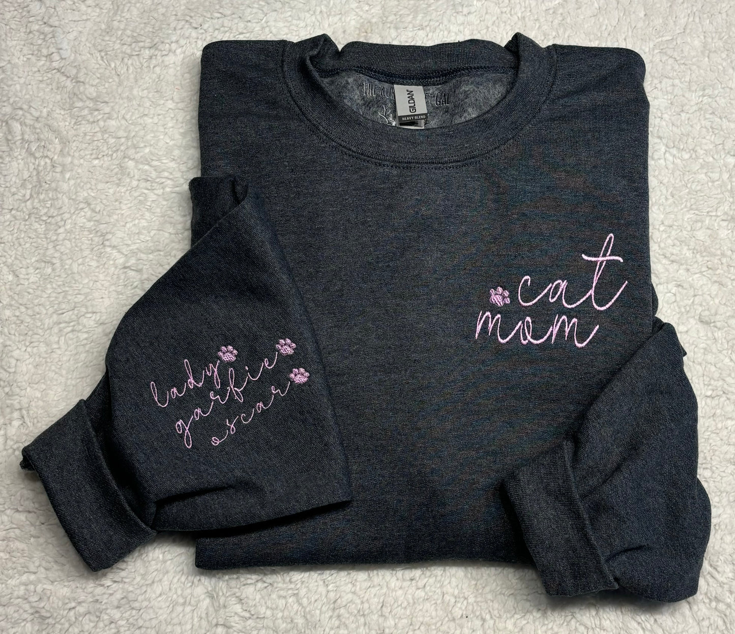 Custom Cat Mom Crewneck