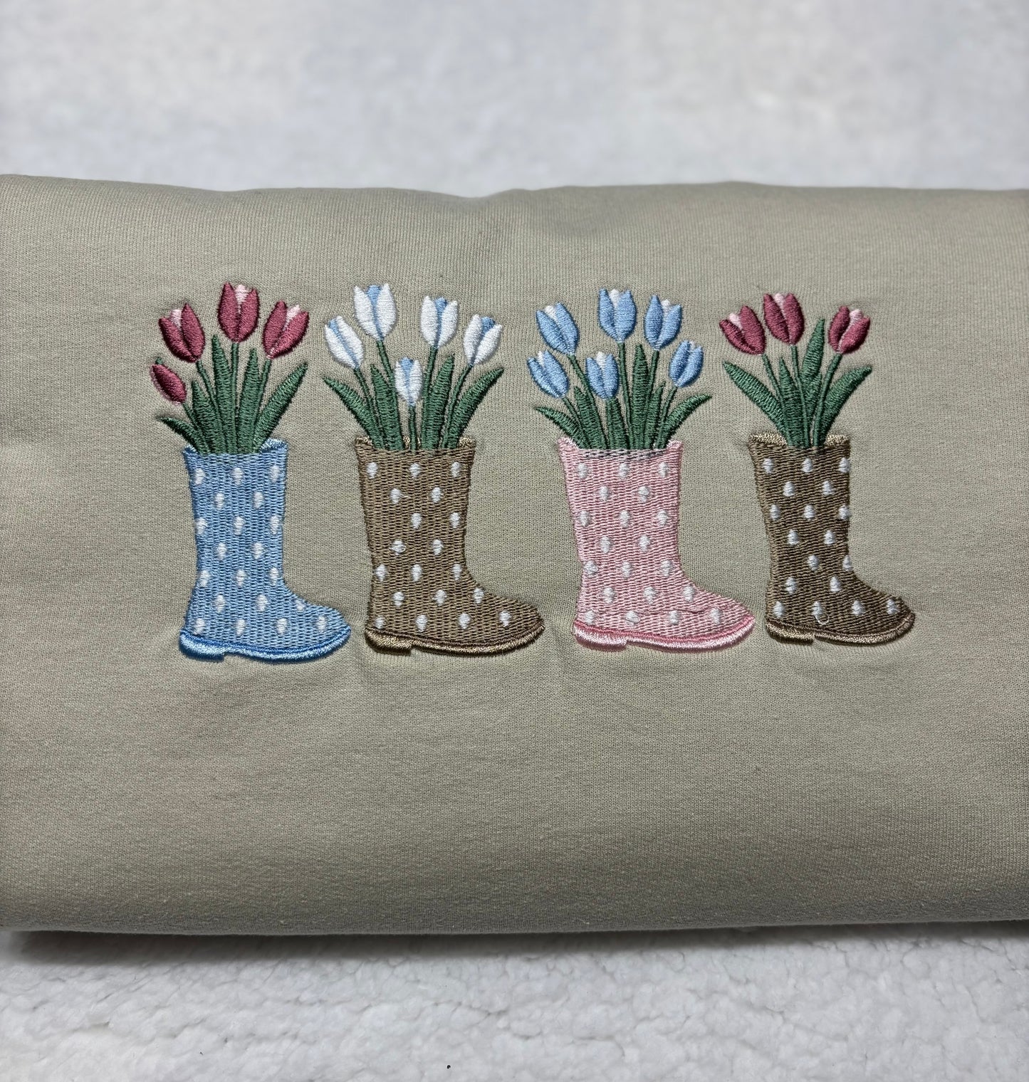 Boots & Tulips Crewneck