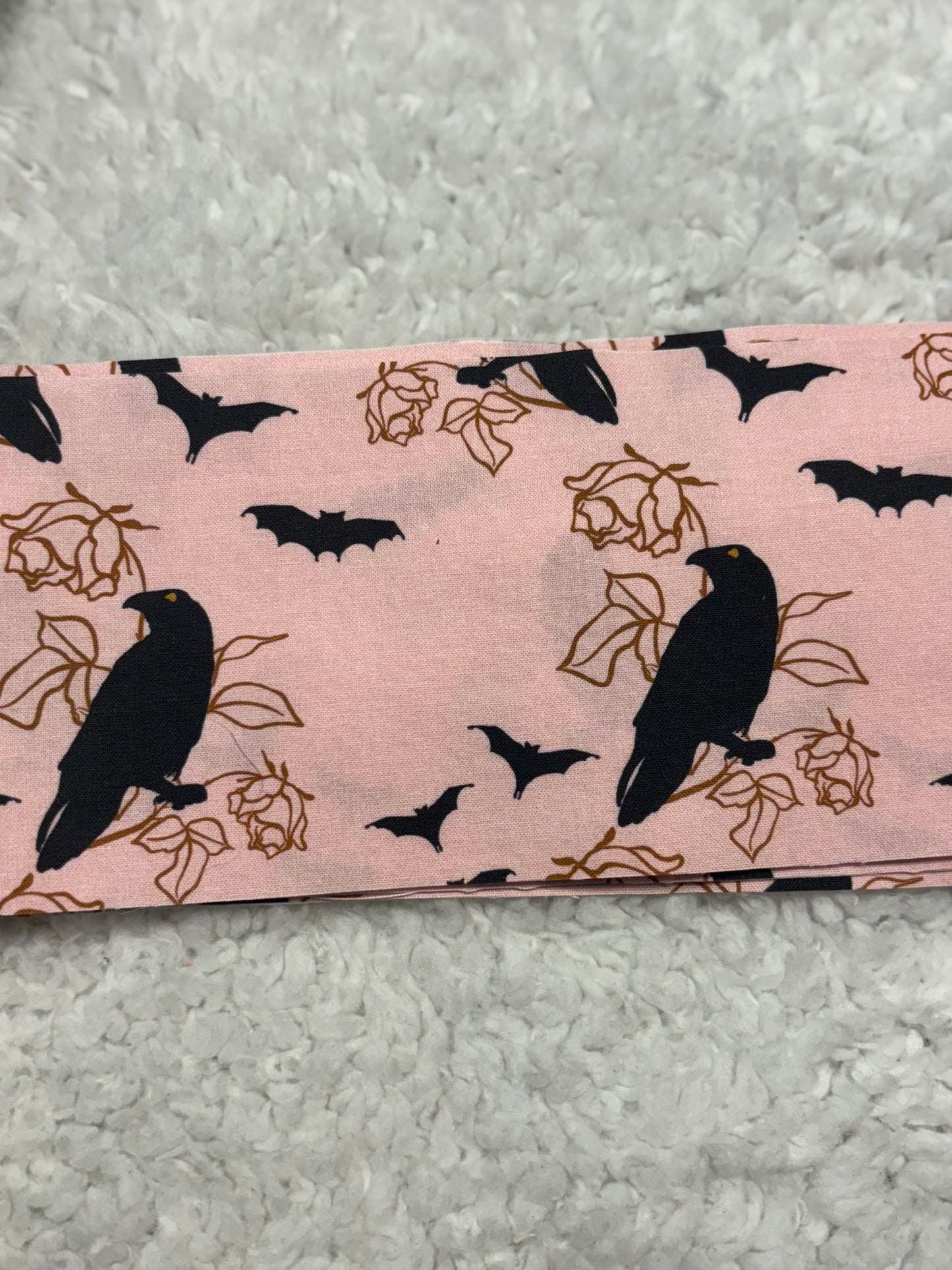 Rose, Crow & Bat Scrunchie Key Wristlet