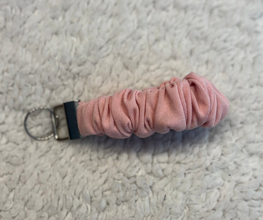 Light Pink Scrunchie Key Wristlet