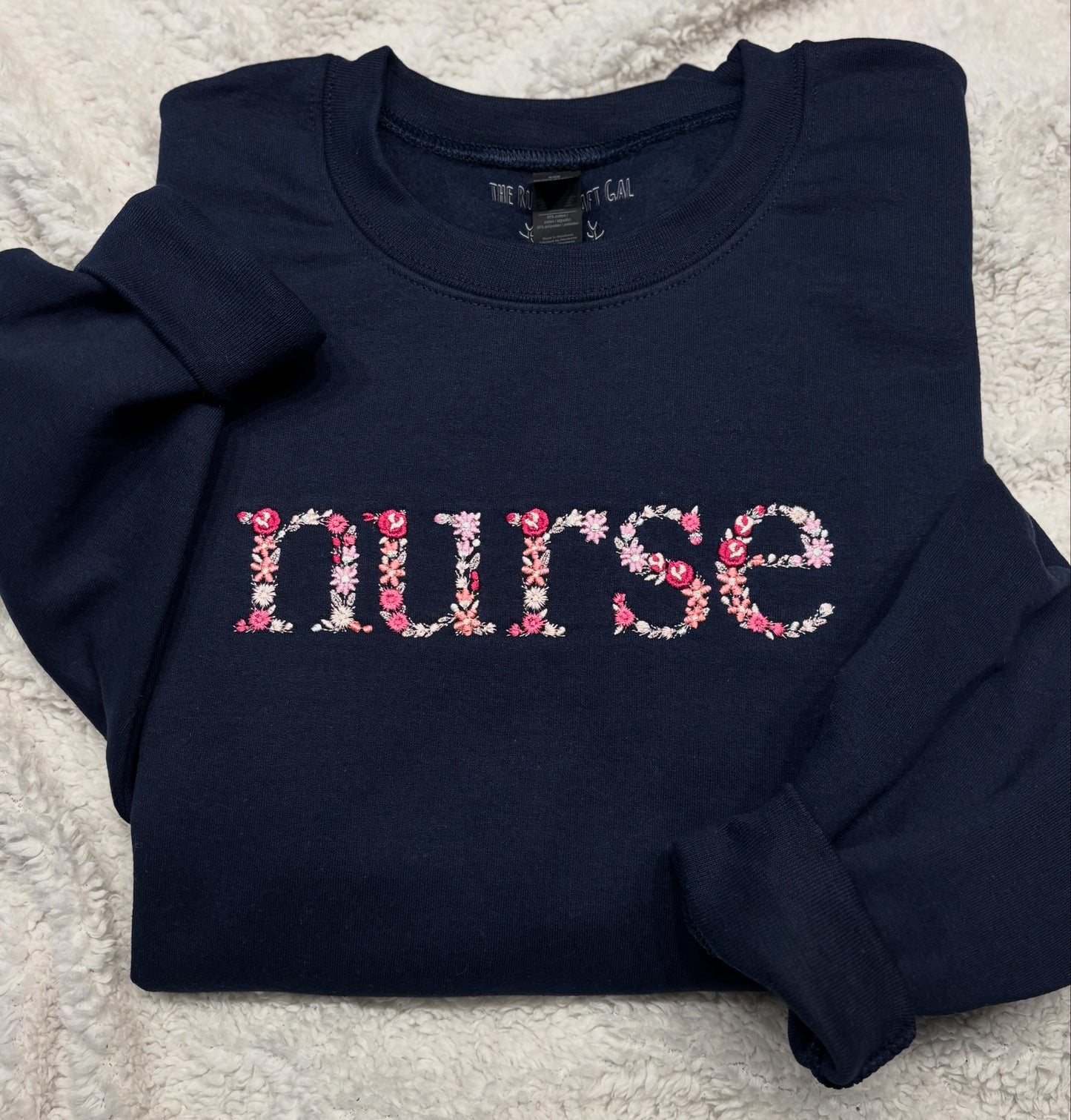 Floral Nurse Crewneck