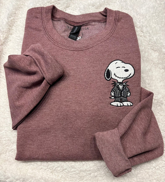 Snoopy Jack Skellington Crewneck