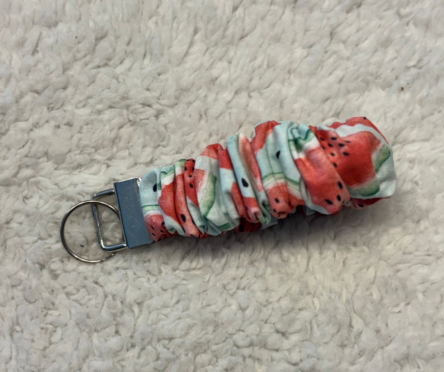 Watermelon Scrunchie Key Wristlet