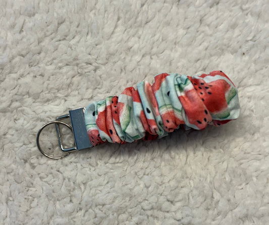 Watermelon Scrunchie Key Wristlet